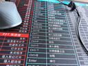 索能（SUONENG） 超大鼠標(biāo)墊辦公快捷鍵大全PS加厚大號軟件excel桌面鍵盤電競游戲電腦桌墊 快捷鍵大全（黑底彩條新） 尺寸300x800mm厚度3mm 曬單實拍圖