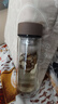 富光男女士雙層玻璃杯 高硼硅玻璃304茶隔水杯子 帶茶隔泡茶杯320ml 曬單實拍圖