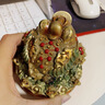 福格達(dá)（FUGEDA）八方來財(cái)全銅金蟾擺件喬遷新居禮品店鋪開業(yè)禮物客廳收銀臺(tái)裝飾 聚寶金蟾-小號(hào)【高檔禮盒】 曬單實(shí)拍圖