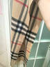 高品質(zhì)格子100%羊毛圍巾女韓系氛圍感圍脖百搭簡(jiǎn)約流蘇披肩禮物 經(jīng)典駝格 190*31cm；100%羊羔毛 曬單實(shí)拍圖