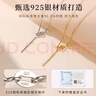 老銀匠s925銀萬(wàn)能針式項鏈小孔穿串珠鏈女夏季銀鏈子抽拉素鏈可調節裸鏈 曬單實(shí)拍圖
