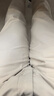 七匹狼休閑褲男夏季寬松直簡長褲男裝商務(wù)簡約百搭休閑凈色褲子男式褲裝 701(卡其) 35 90A 曬單實(shí)拍圖
