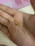 周六福足金999朱槿花黃金耳釘耳飾女計(jì)價(jià)A0910969 約0.82g 一對(duì)生日禮物 曬單實(shí)拍圖