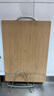 雙槍整竹切菜板砧板  加大加厚案板搟面板家用粘板占板40*28*1.8cm 曬單實(shí)拍圖