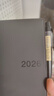無(wú)印良品（MUJI）PVC封面月周記筆記本/2025年12月開(kāi)始 本子 日記本 記事本 日程本 88張/深灰色/A6 曬單實(shí)拍圖