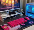 羅技（G）PRO X TKL RAPID/GPW RT快銀磁軸電競(jìng)鍵盤(pán)  FPS/無(wú)畏契約/瓦羅蘭特 RT快速觸發(fā)（粉色） 曬單實(shí)拍圖