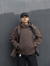 波司登2025年新款沖鋒衣鵝絨羽絨服男短款三合一防風防水外套B250331323 棕咖色|7119 L 180/100A 體重約140-155斤 曬單實拍圖