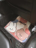 【極客家】卡通汽車腳墊全包圍通用型車腳踏墊車內(nèi)裝飾用品地毯式 【升級加厚】hello 主駕駛單件  64*50cm 曬單實拍圖