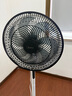 美的（Midea）電風(fēng)扇家用遠(yuǎn)距送風(fēng)遙控智能落地扇七葉智能感溫立式電扇宿舍臥室搖頭 40CM大網(wǎng)罩黑白色35bjd 曬單實(shí)拍圖