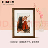 富士FUJIFILM 實(shí)木相框擺臺帶照片沖印8*12英寸（無(wú)卡紙）印照片全家福結婚照周歲照寵物照 曬單實(shí)拍圖