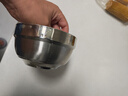 貝瑟斯 304不銹鋼碗家用飯碗湯碗雙層防燙小盆子食堂成人兒童碗 11.5CM 曬單實拍圖