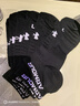安德瑪（Under Armour）襪子【3雙】籃羽毛球運(yùn)動(dòng)襪男女跑步船襪薄款防臭毛巾短棉襪 曬單實(shí)拍圖