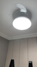 美的（Midea）吊扇燈一體風扇燈餐廳客廳臥室led隱形扇護眼48w燈具熟睡風包安裝 曬單實拍圖