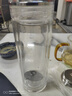 水宜生玻璃杯雙層水杯男茶杯高檔商務(wù)泡茶杯辦公杯水晶杯透明車載水杯 【水晶玻璃杯弱堿版】 380ml 曬單實(shí)拍圖