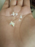 芯奢純銀999足銀蝴蝶耳釘女士耳骨釘高級耳環(huán)精致小巧養(yǎng)耳洞不易過敏 一對+精美禮盒 曬單實拍圖