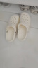 名創(chuàng)優(yōu)品（MINISO）洞洞鞋男士夏季外穿防滑厚底eva踩屎感涼鞋防臭海邊沙灘包頭拖鞋 曬單實(shí)拍圖