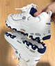 斯凱奇（Skechers）女鞋小白熊女士休閑鞋子厚底增高百搭運動(dòng)軟底老爹鞋女99999863 白色/海軍藍色/WNV1 39 曬單實(shí)拍圖