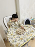 歐孕（OUYUN）寶寶吃飯罩衣一體式餐椅罩衣防水防臟圍兜 檸檬夏日 均碼 曬單實(shí)拍圖