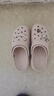 卡駱馳（crocs）經(jīng)典云朵clog洞洞鞋女鞋戶外涼鞋拖鞋厚底涼拖 206750-6UR W7 曬單實(shí)拍圖