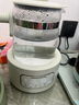 摩飛電器（Morphyrichards）電熱水壺全玻璃恒溫壺家用熱水壺?zé)畨仞B(yǎng)生煮茶壺多段控溫電水壺極速風(fēng)冷沖奶泡奶機(jī)MR5602 1.2L 椰奶白 曬單實(shí)拍圖
