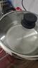 半球（PESKOE） 多功能鍋多用途鍋電炒鍋電蒸鍋電煮鍋加厚食品級不銹鋼電燉鍋電火鍋炒菜鍋大功率 3L 30cm帶蒸籠（304不銹鋼） 曬單實(shí)拍圖