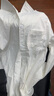 Homlean日系純色文藝襯衫男春夏長(cháng)袖打底高級感港風(fēng)休閑內搭HL02白色4XL 曬單實(shí)拍圖