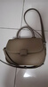 真皮手提包女式奢侈品斜挎包2026新款女包小包馬鞍包實(shí)用大氣 灰色 無(wú)禮盒2735 曬單實(shí)拍圖
