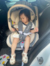 貝倍適（BAYBETSS）兒童安全座椅汽車(chē)用0-4-12歲寶寶360度旋轉嬰兒車(chē)載坐椅ISOFIX 米灰色【遮陽(yáng)棚+上拉帶+側保護】 曬單實(shí)拍圖
