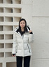 波司登25新款羽絨服女短款90絨冰雪運動(dòng)時(shí)尚冬季連帽保暖外套B250246806 冰雪白8C66 S 160/84A 體重約100-110斤 曬單實(shí)拍圖