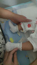 全棉時代兒童襪子嬰兒棉襪寶寶新生兒男女童中長筒襪 紫粉白 7.5cm 曬單實拍圖