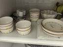 佩爾森陶瓷餐具整套家用簡(jiǎn)約釉下彩碗筷套裝喬遷送禮 42頭山菊花禮盒裝 曬單實(shí)拍圖