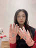 KINGXIAOJING全長(cháng)度觸屏滑雪手套冬季女子加絨加厚保暖和防寒的棉手套騎行防水 【德國精工】米色【全掌可觸屏】 均碼 曬單實(shí)拍圖