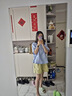 無印良品（MUJI）女式 漢麻 棉 輕便短褲 褲子女款休閑褲 25年夏季 女裝BE1W0C5S 象牙色條紋 M （160/66A） 曬單實拍圖