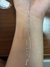 周六福（ZLF）  18k金項鏈女玫瑰金彩金項鏈O字素鏈女生 白-41+5cm（0.8-1g） 素鏈 曬單實(shí)拍圖