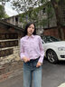 Teenie Weenie【趙露思同款】小熊女裝襯衫2025秋季新款簡約時(shí)尚長袖襯衣 粉色 S 曬單實(shí)拍圖