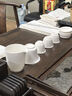 瓷牌茗茶具（cipaiming teaset）羊脂玉茶具套裝德化白瓷茶壺泡茶器辦公室會(huì )客蓋碗功夫茶杯整套 《美人肩蓋碗》羊脂玉 10件 曬單實(shí)拍圖