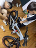 永久兒童自行車男孩6-12歲鎂合金變速山地車青少年學生車22寸銀色 曬單實拍圖