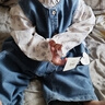 凡獵女童套裝秋裝2025新款兒童洋氣衣服寶寶牛仔直筒褲三件套春秋 曬單實(shí)拍圖