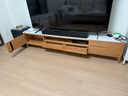源氏木語(yǔ) 全實(shí)木電視柜北歐客廳巖板地柜簡(jiǎn)約現代小戶(hù)型橡木儲物柜 2.2米圓角巖板電視柜 曬單實(shí)拍圖