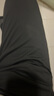 棉致休閑褲男士春秋季休閑百搭寬松直筒戶(hù)外運動(dòng)褲子 黑色束腳 3XL 曬單實(shí)拍圖