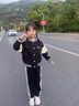 G.DUCKKIDS女童春裝棒球服套裝2024新款學(xué)院風(fēng)中大兒童洋氣春秋運動裝兩件套 BQ1396黑色兩件套 160 尺碼建議身高150左右 曬單實拍圖