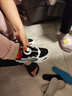特步（XTEP）兒童女童蝶舞網(wǎng)面旋鈕扣休閑鞋 黑/藍(lán)煙色/雪青紫 34碼 曬單實拍圖