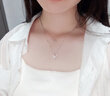 中國(guó)黃金（CHINA GOLD）銀項(xiàng)鏈女生蝴蝶純銀項(xiàng)鏈輕奢小眾高級(jí)感情人節(jié)生日禮物送女友老婆 【京速達(dá)】925銀*甜美蝴蝶項(xiàng)鏈【中金禮盒】 曬單實(shí)拍圖
