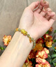 央創(chuàng)時尚中國黃金貔貅銀手鏈女生和田玉手串七夕情人節(jié)生日禮物送女友s925 曬單實拍圖