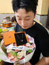 愛(ài)馬仕（HERMES）Mini Pop H項鏈 玫瑰金鏈條橢圓立體琺瑯項鏈送女友教師節送禮 淺褐色玫瑰金H147992FO55 鏈長(cháng)40cm吊墜0.7*0.9cm 曬單實(shí)拍圖