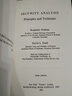 Security Analysis: Classic 1951 Ed 3E 英文原版 證券分析 投資者寶典 精裝第3版 華爾街教父本杰明格雷厄姆 英文版 曬單實(shí)拍圖