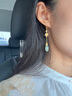宮典正品和田玉耳飾女2025年新款中式國(guó)風(fēng)玉吊墜耳環(huán)耳墜高級(jí)飾品送禮 一品清蓮 曬單實(shí)拍圖