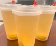 美麗雅 奶茶杯一次性咖啡杯帶蓋500ml*20套珍珠飲料塑料杯加厚果汁杯子 曬單實(shí)拍圖