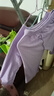 巴帝巴帝夏季嬰幼兒童家居服純棉睡衣套裝男女童空調(diào)服 淺紫 小兔寶寶 140 曬單實(shí)拍圖
