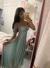 冶芷網(wǎng)紗連衣裙海邊度假連衣裙女2025夏季新款海島方領(lǐng)氣質(zhì)裙子 海邊度假風(fēng)收腰長(cháng)裙綠色 S 曬單實(shí)拍圖